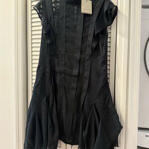 All Saints Textured Black Top